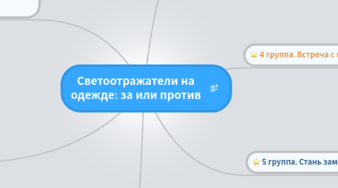 Mind Map: Светоотражатели на одежде: за или против