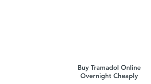 Mind Map: Buy Tramadol Online Overnight Cheaply