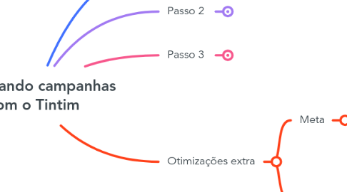 Mind Map: Otimizando campanhas com o Tintim