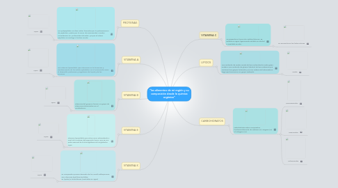 Mind Map: “los alimentos de mi región y su composición desde la química orgánica”