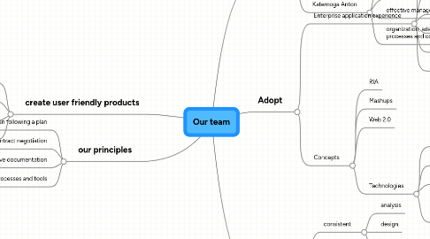 Mind Map: Our team