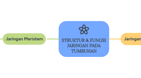STRUKTUR & FUNGSI JARINGAN PADA TUMBUHAN | MindMeister Mind Map