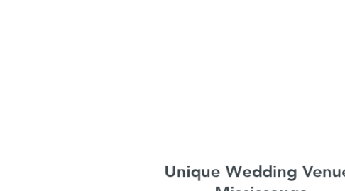 Mind Map: Unique Wedding Venues Mississauga