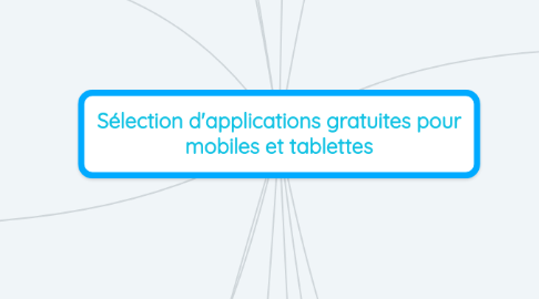 Mind Map: Sélection d'applications gratuites pour mobiles et tablettes