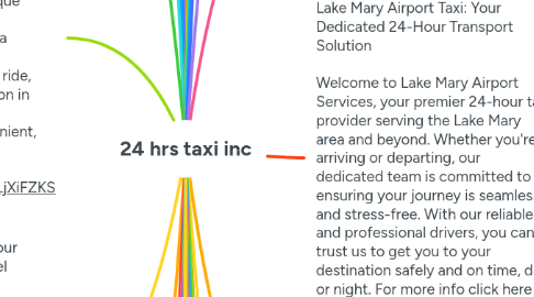 Mind Map: 24 hrs taxi inc