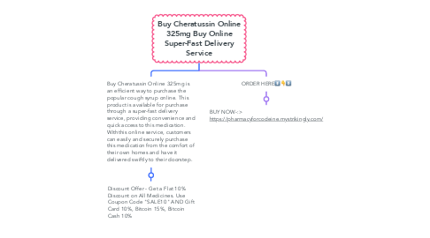 Mind Map: Buy Cheratussin Online 325mg Buy Online Super-Fast Delivery Service