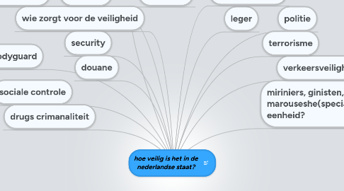 Mind Map: hoe veilig is het in de nederlandse staat?