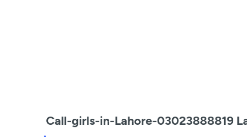 Mind Map: Call-girls-in-Lahore-03023888819 Lahore escorts