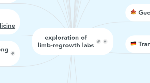 Mind Map: exploration of limb-regrowth labs