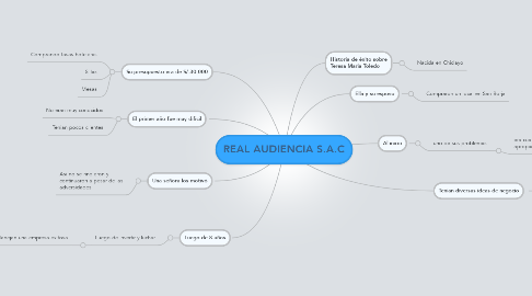 Mind Map: REAL AUDIENCIA S.A.C