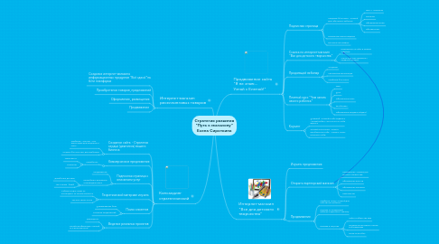 Mind Map: Стратегия развития  "Путь к миллиону"  Елена Сироткина