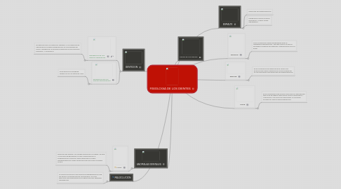 Mind Map: FISIOLOGIA DE LOS DIENTES