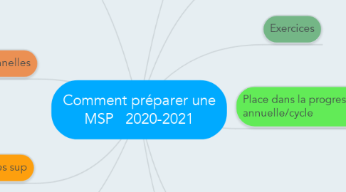 Mind Map: Comment préparer une MSP   2020-2021