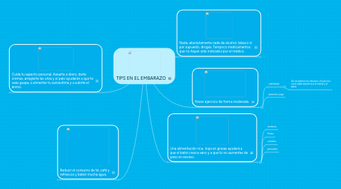 Mind Map: TIPS EN EL EMBARAZO