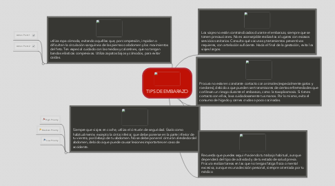 Mind Map: TIPS DE EMBARAZO