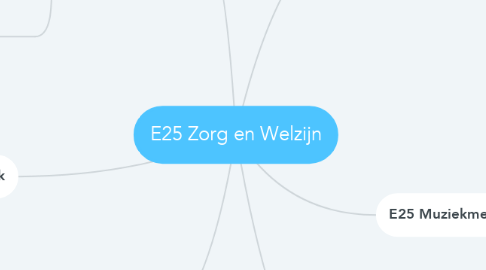 Mind Map: E25 Zorg en Welzijn