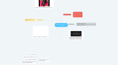 Mind Map: como hacerle una camita a  tu mascota