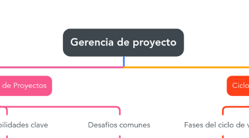 Mind Map: Gerencia de proyecto