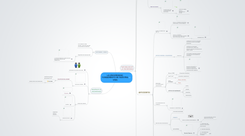 Mind Map: LA UNIVERSIDAD, FUNDAMENTO DE NUESTRA VIDA