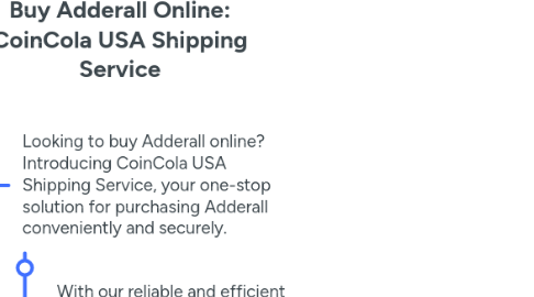 Mind Map: Buy Adderall Online: CoinCola USA Shipping Service
