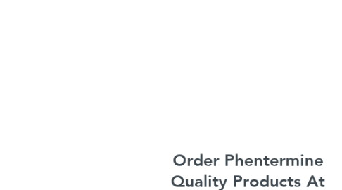 Mind Map: Order Phentermine Quality Products At Discount Prices!