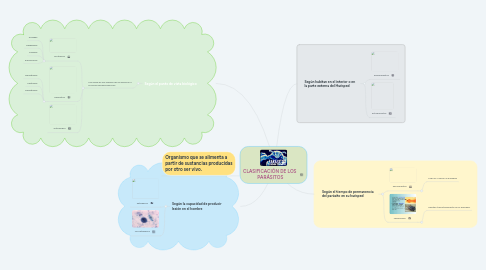 Mind Map: CLASIFICACIÓN DE LOS PARÁSITOS