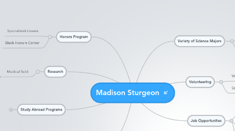 Mind Map: Madison Sturgeon