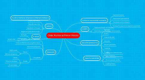 Mind Map: Chile: Rumbo al Primer Mundo