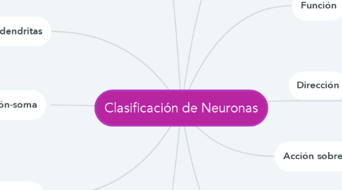 Mind Map: Clasificación de Neuronas