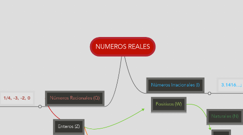 Mind Map: NUMEROS REALES