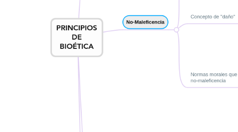 Mind Map: PRINCIPIOS DE BIOÉTICA