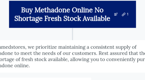 Mind Map: Buy Methadone Online No Shortage Fresh Stock Available