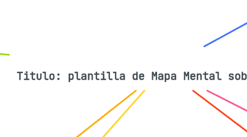 Mind Map: Titulo: plantilla de Mapa Mental sobre cuentos