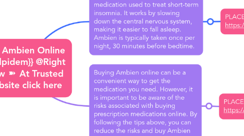 Mind Map: Buy Ambien Online {{Zolpidem}} @Right Now ➽ At Trusted website click here
