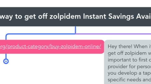 Mind Map: best way to get off zolpidem Instant Savings Available