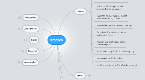 Mind Map: Kroppen