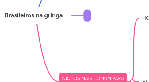 Mind Map: Brasileiros na gringa