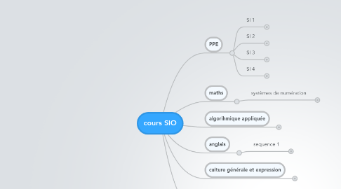 Mind Map: cours SIO