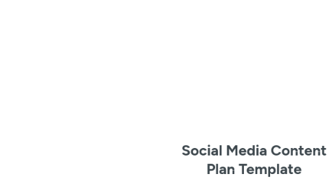 Mind Map: Social Media Content Plan Template
