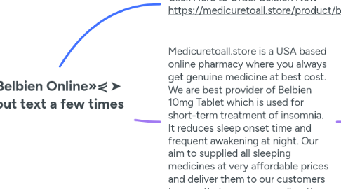 Mind Map: Buy Belbien Online»⋞➤ without text a few times