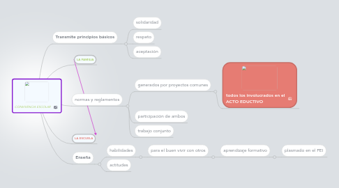 Mind Map: CONVIVENCIA ESCOLAR