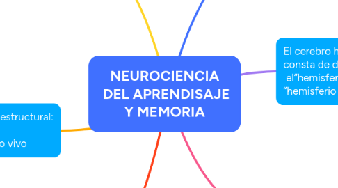 Mind Map: NEUROCIENCIA  DEL APRENDISAJE Y MEMORIA