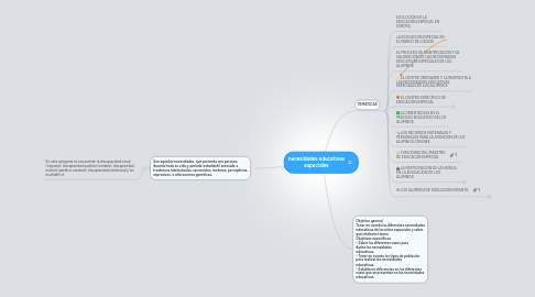 Mind Map: necesidades educativas especiales