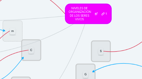 Mind Map: NIVELES DE  ORGANIZACIÓN DE LOS SERES VIVOS