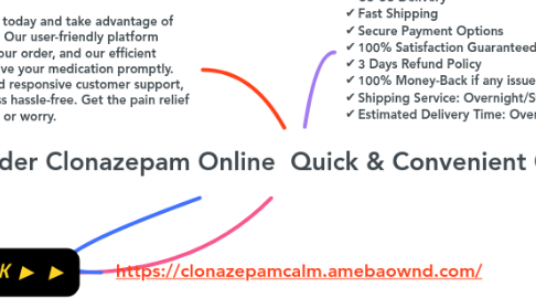 Mind Map: Order Clonazepam Online  Quick & Convenient Options