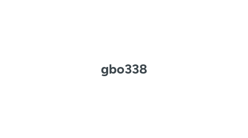 Mind Map: gbo338