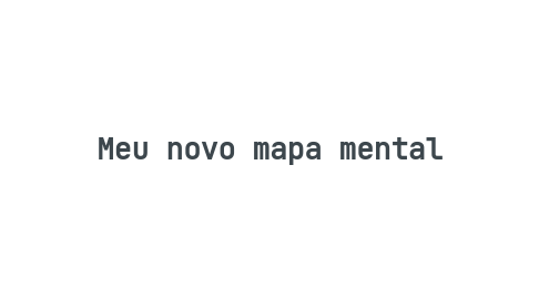 Mind Map: Meu novo mapa mental