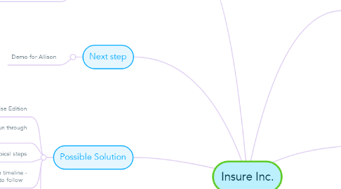 Mind Map: Insure Inc.
