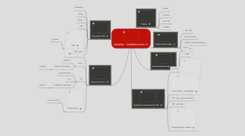 Mind Map: Amerika - zasľúbená zem