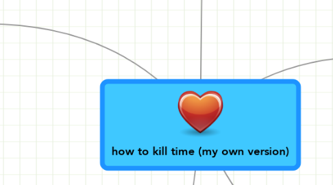 Mind Map: how to kill time (my own version)